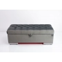 Kufer Pikowany CHESTERFIELD Grafit / Model  Q-6 Rozmiary od 50 cm do 200 cm
